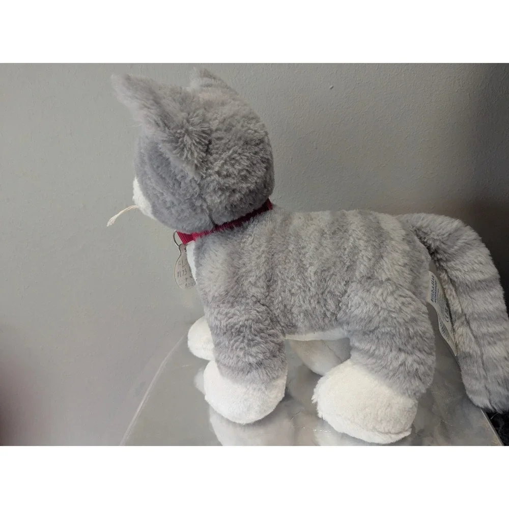 Build-A-Bear Workshop Promise Pets Grey & White Cat Plush Heterochromia Eyes